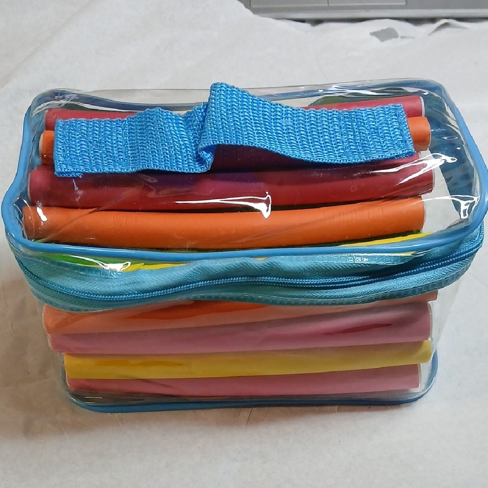 Colorful Tifara Flexible Hair Curling Rods Set NWOT